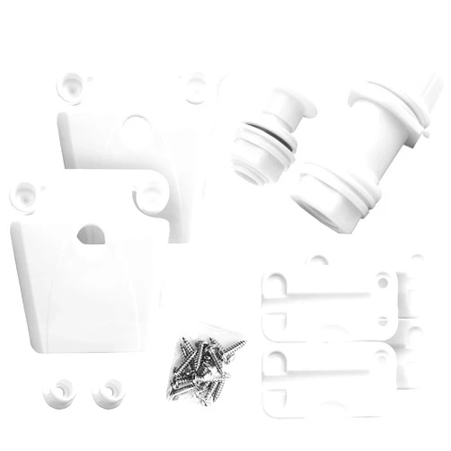 PICEBOM Cooler Replacement Parts Kit, Ice Chest Plastic Hinges, Latch Posts, Threaded, and Triple-Snap Drain Plug. Compatible With Igloo Cooler. Option for Repairing and Replacing Multiple Cooler Parts.