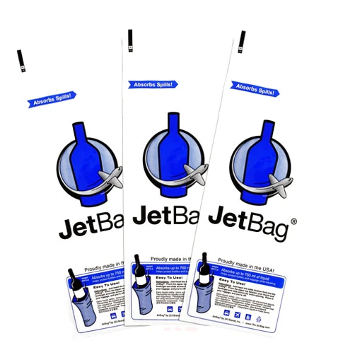 JetBag Bold - The Original ABSORBENT Reusable & Protective Bottle Bags - Set of 3 - MADE IN THE USA