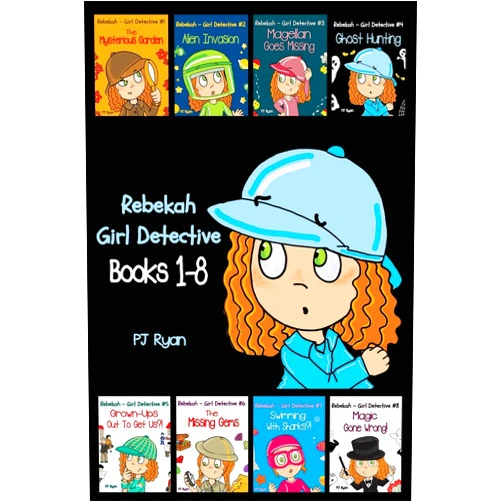 By PJ Ryan (Author) Rebekah - Girl Detective Books 1-8: Fun Short Story Mysteries for Children Ages 9-12 (The Mysterious Garden, Alien Invasion, Magellan Goes Missing, Ghost Hunting,Grown-Ups Out To Get Us?! + 3 more!)
