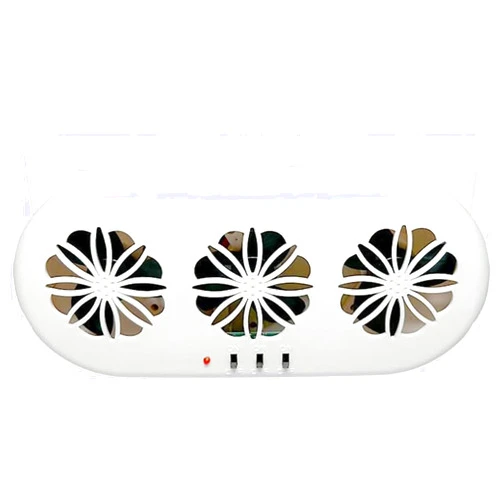 STYLOOC Newest Car Solar Air Circulator Exhaust Fan, Solar Powered Car Ventilator, Car Radiator,Eliminate The Peculiar Smell Inside The Car and Can Be Used for General Types of Cars(White)