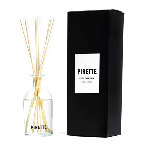 PIRETTE Reed Diffuser, Beach Inspired Fragrance for Home, Notes of Fresh Coconut, Surf Wax & Sunscreen, 6 Oz