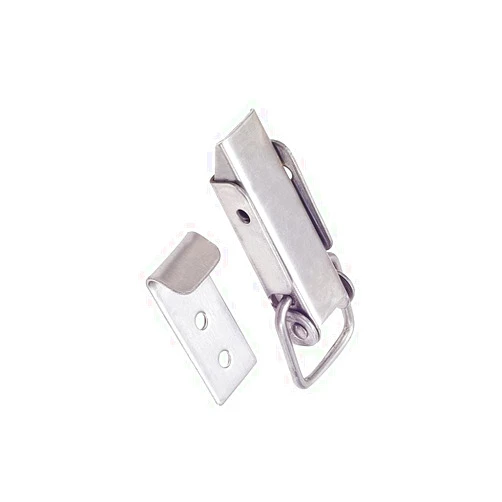 Juvielich Knob Hasp Locks Twist Keyed Hasp Lock Stainless Steel Safety Hasp Latches Keyed for Small Doors Cabinets File Drawer Lock Freezer Door Lock Silver 74mm 1PCS