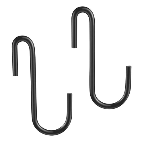 YourGift 30 Pack Heavy Duty S Shaped Hooks - Black Hanging Hangers for Kitchen, Bathroom, Bedroom and Office: Pan, Pot, Coat, Bag, Plants