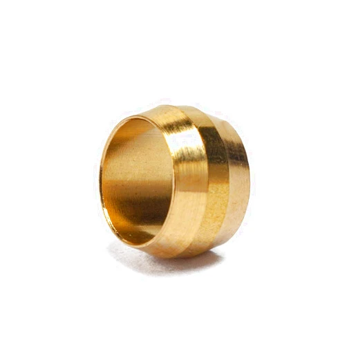LTWFITTING 5/16-Inch Brass Compression Sleeves Ferrels,Brass Compression Fitting(Pack of 50)