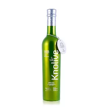 Knolive Epicure | Ranked Nº1 | World´s Best Extra Virgin Olive Oil | Fresh Harvest 2019 / 2020 | Award Winner Spanish EVOO | First Cold Pressed | Gift | 16.9 floz (500 ml) 16.9 Fl Oz (Pack of 1)