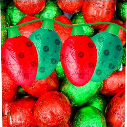 Sweetsome ReesesEggs Milk Chocolate Peanut Butter Creme Easter Eggs - Individually Wrapped in Green & Red Foils, Bulk Easter Basket Egg Hunt Candy - 25 Eggs (Pack of 1)
