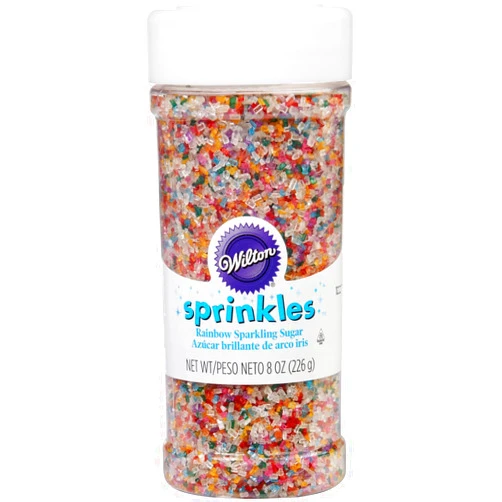 Wilton Rainbow Sparkling Sugars, 8-Ounce,Multicolored