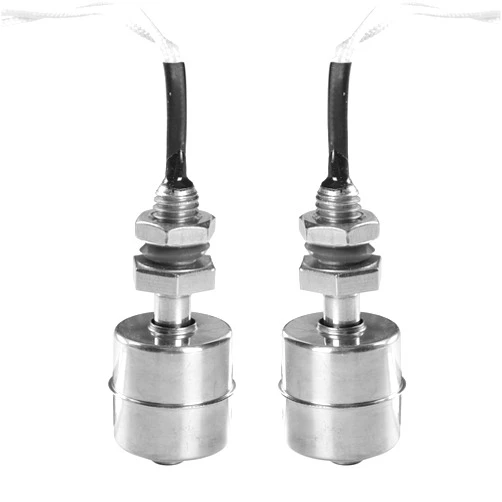 Aopin Water Level Sensor Switch Stainless Steel,Liquid Level Sensor Float Switch, Plastic Ball Float Controller For Water Pump Fish Tank Cistern Sump Filter Aquarium Swim Pool Garden Pond Liquid 2 Pcs