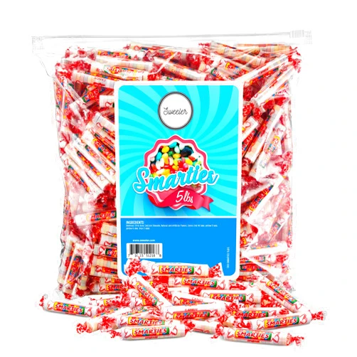 Sweeler Smarties, Original Assorted Flavors Candy, Resealable Bag, 5lb