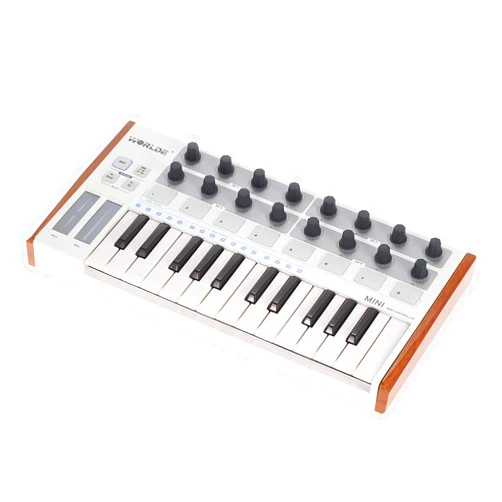 ERYUE Ultra-Portable Mini Professional 25-Key USB MIDI Drum Pad and Keyboard Controller