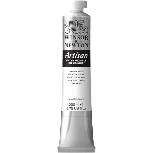 Winsor & Newton Artisan Water Mixable Oil Colour, 6.75-oz (200ml), Titanium White