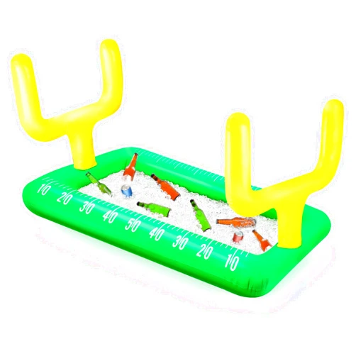 Erweicet Inflatable Football Serving Bar Football Field Cooler Rugby Cooler for Party BBQ Picnic Pool Party Supplies Buffet Luau Cooler,with a Drain Plug Inflatable Ice Bucket for Beer and Beverages