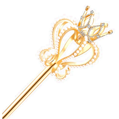 JamingHG Rhinestone Lotus Scepter Party Imperial Wand