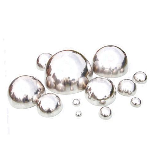 Hengshitong 6 Pieces of Stainless Steel Semi-Circular Ball Set, High-Brightness Garden Hemispherical Garden Decoration Ball, Used for Home and Garden, Ornamental Ball