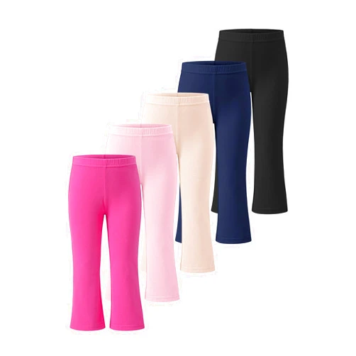 Witwot Toddler Girl Flare Pants Baby Girls Cotton Leggings Bell Bottoms Clothes Size 18M-5T