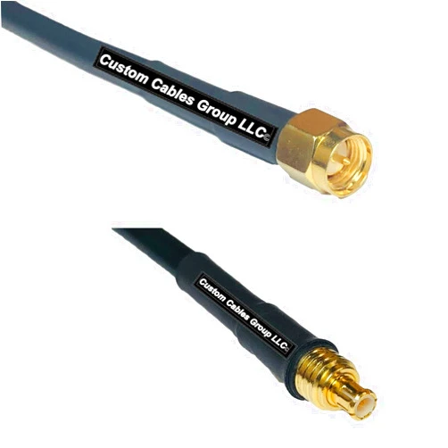 Custom Cables Group 3 feet RG58 SMA Male to MCX Male RF Pigtail Coaxial Cable