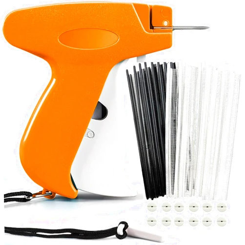 Sulfuras Stitchy Quick Clothing Fixer, Mini Stitch Gun for Clothes, Clothing Stitch Tagging Gun, Quick Stitch Sewing Hemming Gun, Stitchy Tool with 500 Black & 500 White Fasteners