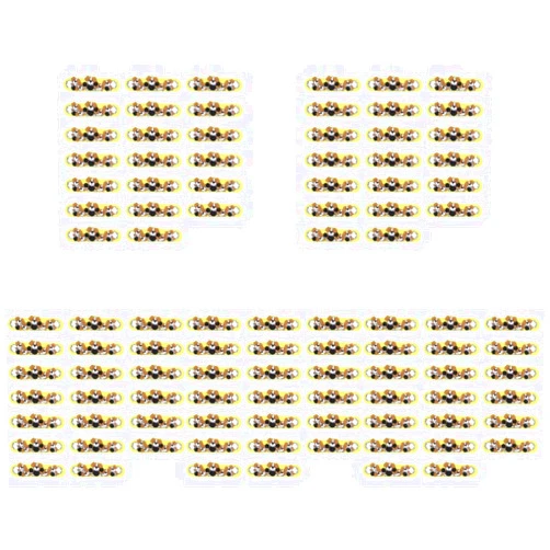 Toddmomy 100 pcs Forehead Stickers Stick-on Thermometer Strip Thermometer Strip Sticker Infant Thermometer Baby Stickers Fever Indicator Forehead Thermometer Liquid Crystal Patch Child