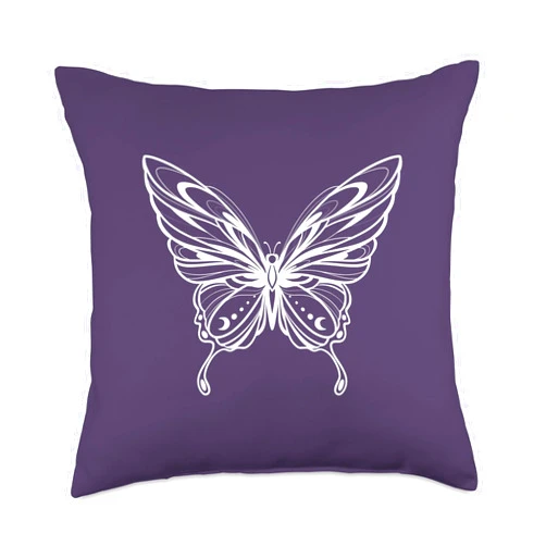 Ly Jane Ave. Moon Butterfly Butterflies Lover Gift Throw Pillow
