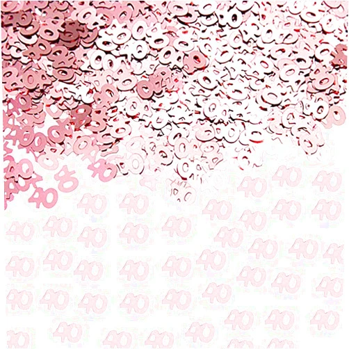 SUNDINO Hrovsur 40 Rose Gold Confetti for Birthday Decorations - Anniversary Party Birthday Party Table Decorations 40 Rose Gold Confetti, Perfect for Table Decorations, Party Supplies (Rose Gold, 40)
