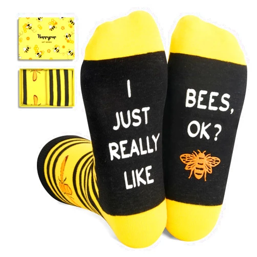 HAPPYPOP Animal Lover Gifts for Women Men - Funny Ocean Turtle Octopus Socks, Crazy Silly Bee Bird Socks