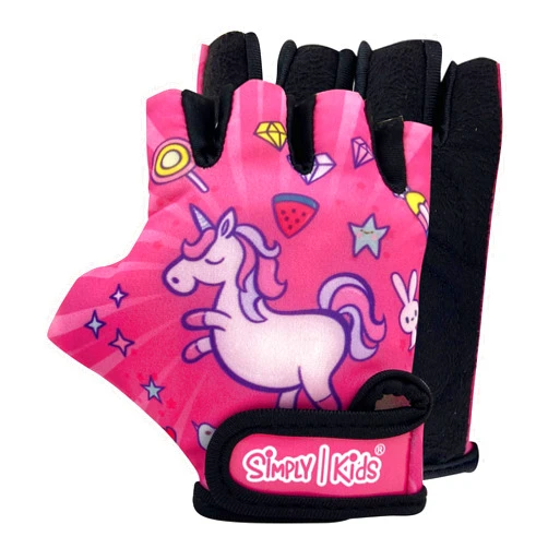 Simply Kids Kids Bike Gloves for Balanced Bike Mountain Bicycle Biking I Breathable Fingerless Toddler Kids Cycling Gloves with Extra Protective Cushions I CPSIA Certified Riding Gloves for Girl Boy Child Youth