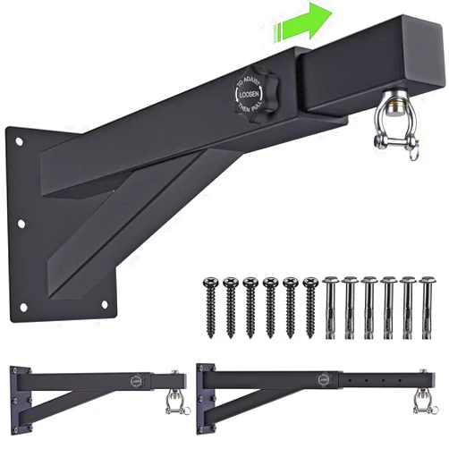 BeneLabel Wall Mount Heavy Bag Hanger, Heavy Duty Punching Bag Stand, Boxing Bag Bracket for Home Gym Indoor Outdoor, 800 LB Capacity