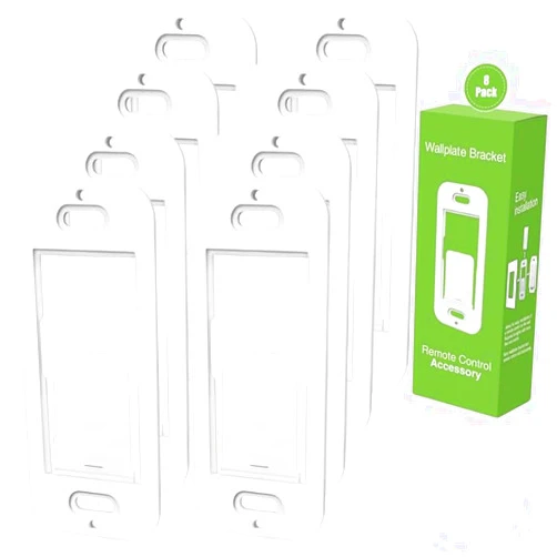 MFRHYLOEE Wallplate Brackets Compatible with Lutron Caseta Pico Remote & Smart Switch – 8-Pack, No Wires Required, Tool-Free Seamless Snap-in Installation, Durable ABS Wall Mounting Kit