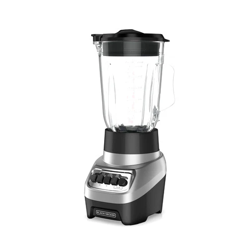 BLACK+DECKER PowerCrush Multi-Function Blender with 6-Cup Glass Jar, 4 Speed Settings, Silver