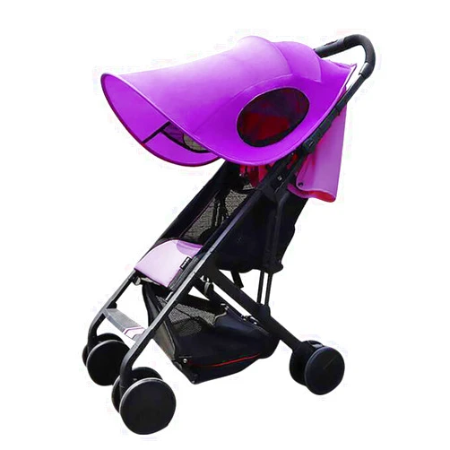 ITODA Baby Stroller Sun Shade Cover Universal Foldable Pushchair Sun Canopy UV Protection Infant Pram Sun Visor for Outdoors Stroll(Only Sun Shade)