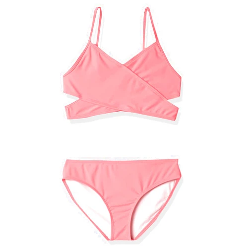 Kanu Surf Girls Coral Reef Beach Sport Wrap Around Bikini 2-Piece Swimsuit