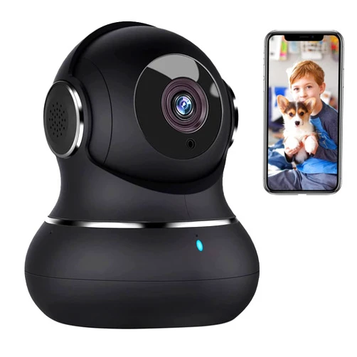 litokam 2K Indoor Security Camera, 360° Cameras for Home Security Indoor with Motion Detection, Pet Camera with Phone App, Baby Monitor-Night Vision