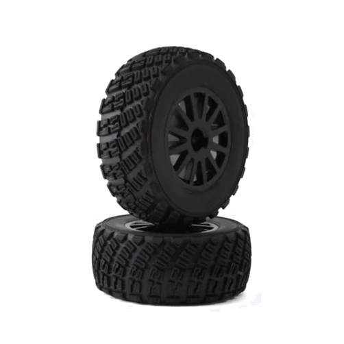Traxxas 7473T Pre-Glued Black Wheels with Gravel Pattern Tires, TSM Rated (Sold As Pair) Vehicle