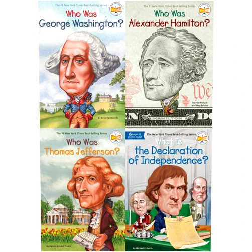 By Pam Pollack (Author), Meg Belviso (Author), Dennis Brindell Fradin (Author), Michael C. Harris (Author), Roberta Edwards (Author) & 1 more Who was alexander hamilton, thomas jefferson, george washington and declaration of independence 4 books collection set