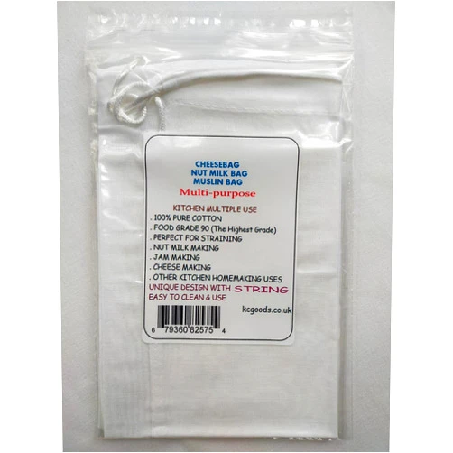 Kcgoods Nut Milk Bag 100% Pure Cotton Food Grade 3pcs