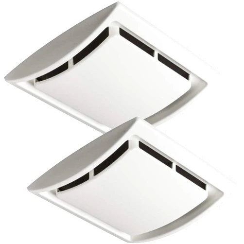 ChangTa QK60S Bathroom Ventilation Grille Upgrade Cover, Perfect Compatible with Broan Nutone 690 Fan Motor, Replacement for Broan 670, 671, 688, 689, 2.5 Sones - 2 Pack