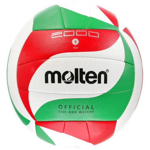 Molten Volley Ball - 5, White/Green/Red