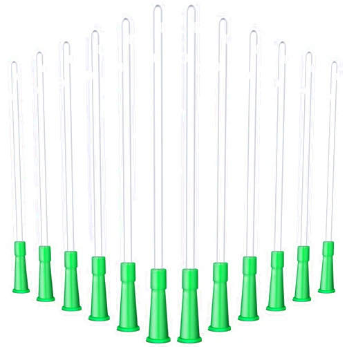 Nuanchu 60 PVC Replacement Tubings Supplies Tubes Kit Clear Replacements Hose with Flexible Rounded End for Smooth Insert (16 FR)