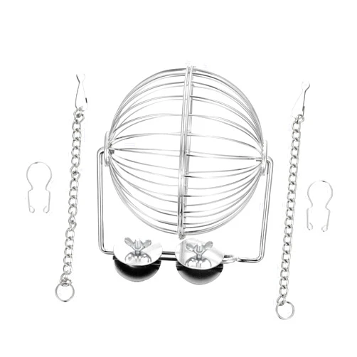 FRCOLOR Rabbit Grass Stand Feeder Ball Bunny Ball Small Pet Ball Small Animal Ball Guinea Pig Ball Hamster Ball Rabbit Ball Chinchilla Ball Stainless Steel Ball Rabbit Feeder Ball Toy