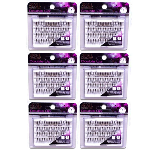 Ardell (6 PACK) Ardell Double Up Knot Free Double Flares Long Black