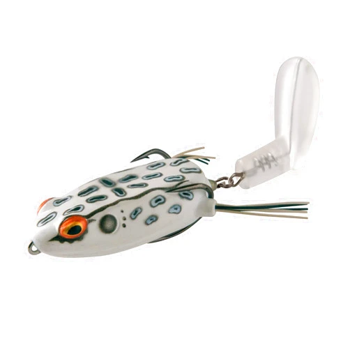 Booyah Toad Runner Jr Topwater Bass Fishing Hollow Body Frog Lure with Weedless Hooks