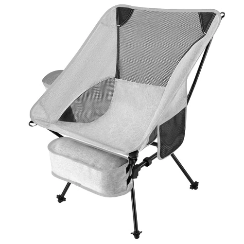 Banzk Lightweight Camping Chair Outdoor,Portable Folding Chair,Compact Backpacking Chairs for Beach Outdoor Picnic Travel Fishing Hiking (Grey)