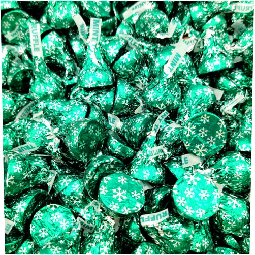 Sweetsome Hershey’s Kisses Mint Truffle - Dark Chocolate Filled with Mint Truffle Candy – Individually Wrapped – Bulk Pack (1 Pound)