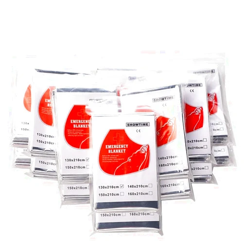 HSHINE 8-Pack Emergency Mylar Blankets, Reflective Space Blanket Survival Kit for Hiking, Camping, Outdoors & First Aid, 84
