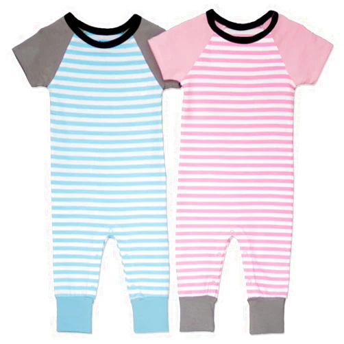 Twoborn™ Snappy Stripes Pink and Blue Twin Bodysuits, Boy Girl Twins, 18-24 Months