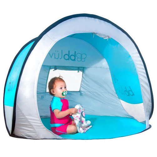 bblüv - Sunkitö - Pop Up Baby Play Tent and Canopy Sun Shelter with SPF 50 + Mosquito Net, Perfect for Infant at The Beach, Park, Camping or Playroom, Folds Flat for Easy Travel, Carry Bag Included