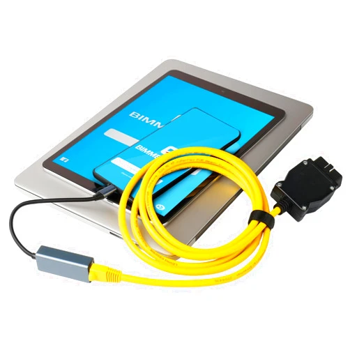 TTXSPP ENET OBD2 Cable + USB Type C for BMW F & G Series, OBD ENET Cable RJ45 Compatible with E-SYS ICOM ISTA+, 6.6ft/2M