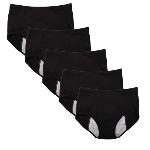 YOYI FASHION Bamboo Viscose Brief Menstrual Leakproof Panties Multi Pack US Size XXS-3XL/10