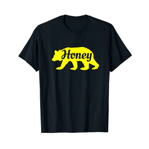 Honey Bear T-Shirts Honey Bear T-Shirt funny Silhouette Tee T-Shirt
