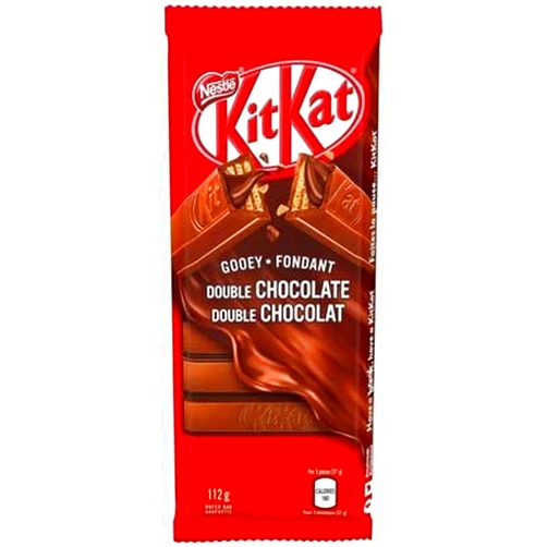 Nestle KitKat Gooey Double Chocolate Wafer Bar, 112g/3.9 oz., {Imported from Canada}